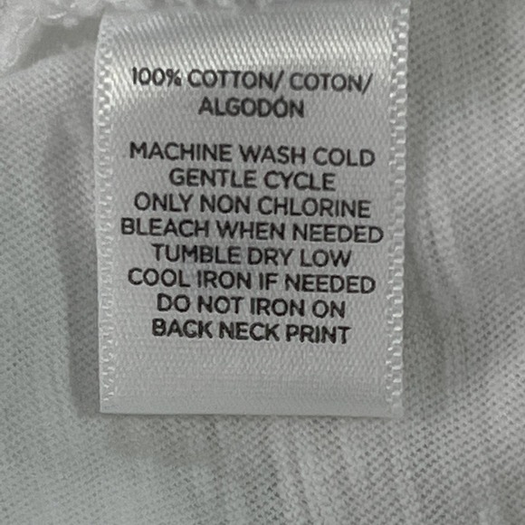 Ann TAYLOR LOFT ROUND NECK SHORT SLEEVE‎ SLUB JERSEY FRINGE T-SHIRT WHITE SMALL - Picture 10 of 11